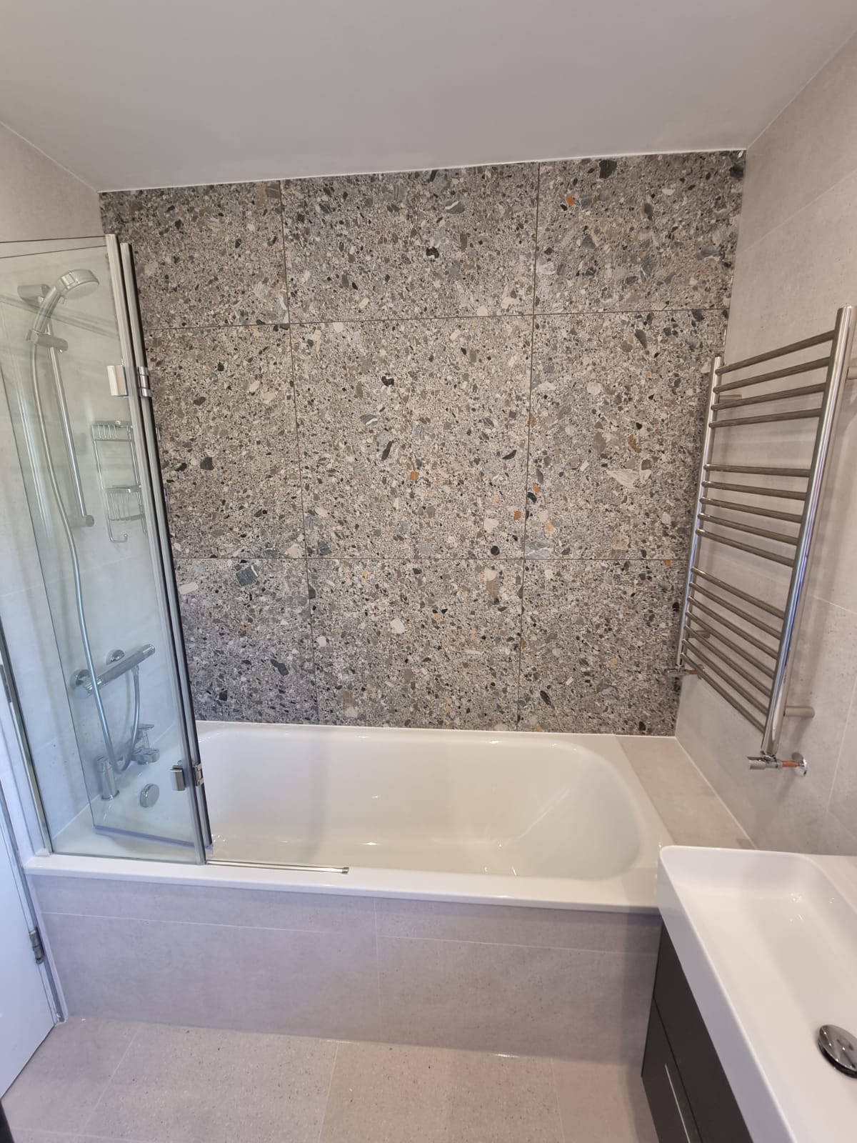 Feature Stone Wall Bathroom Install Phs Bathroom